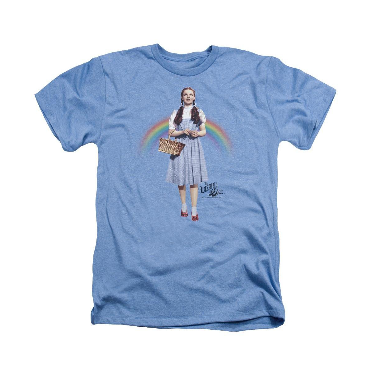 Men's Over The Rainbow Adult Heather Tee / T-Shirt - Bright blue
