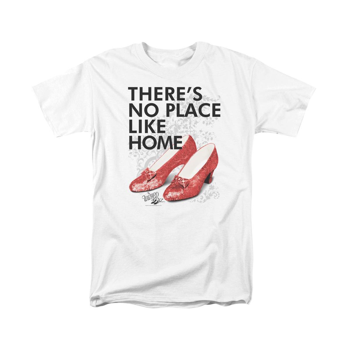 Big & Tall No Place Like Home Short Sleeve Adult Tee / T-Shirt - White