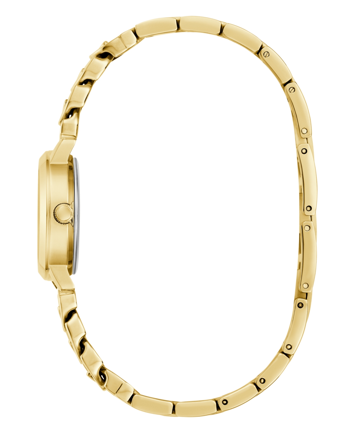 Guess Women's Analog Gold Tone Steel Watch, 25mm In Gold Tone