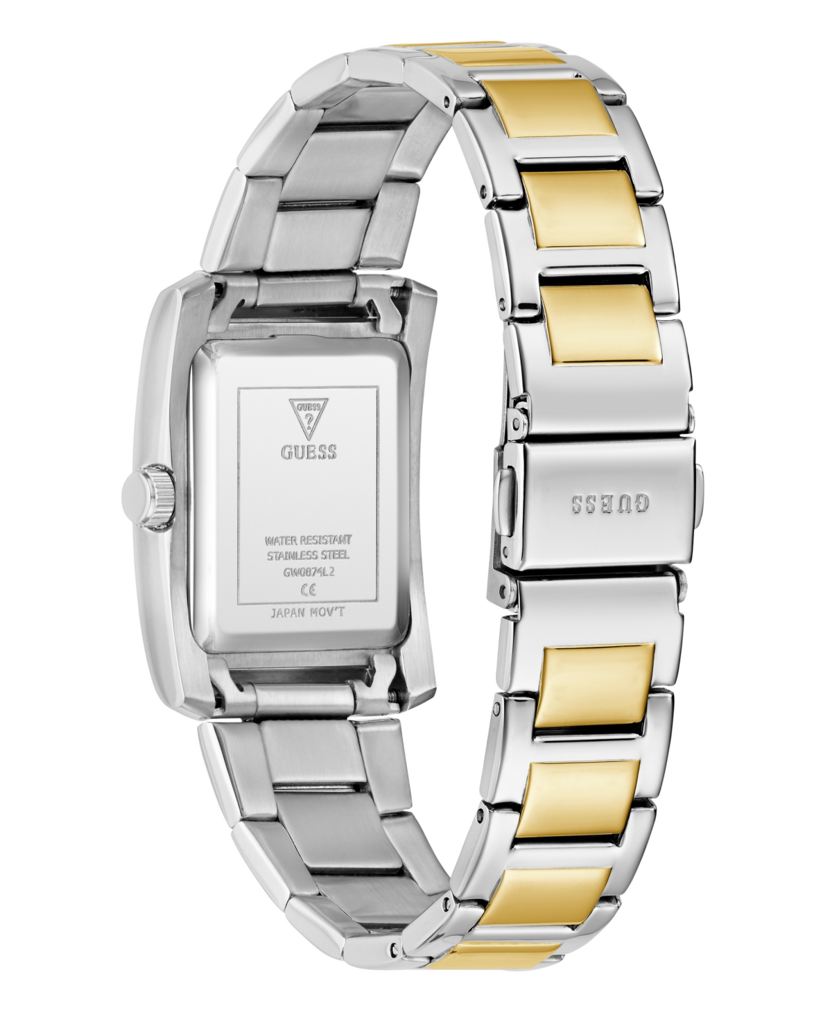 Guess Women's Analog Two-tone Stainless Steel Watch, 27mm In Two-tone