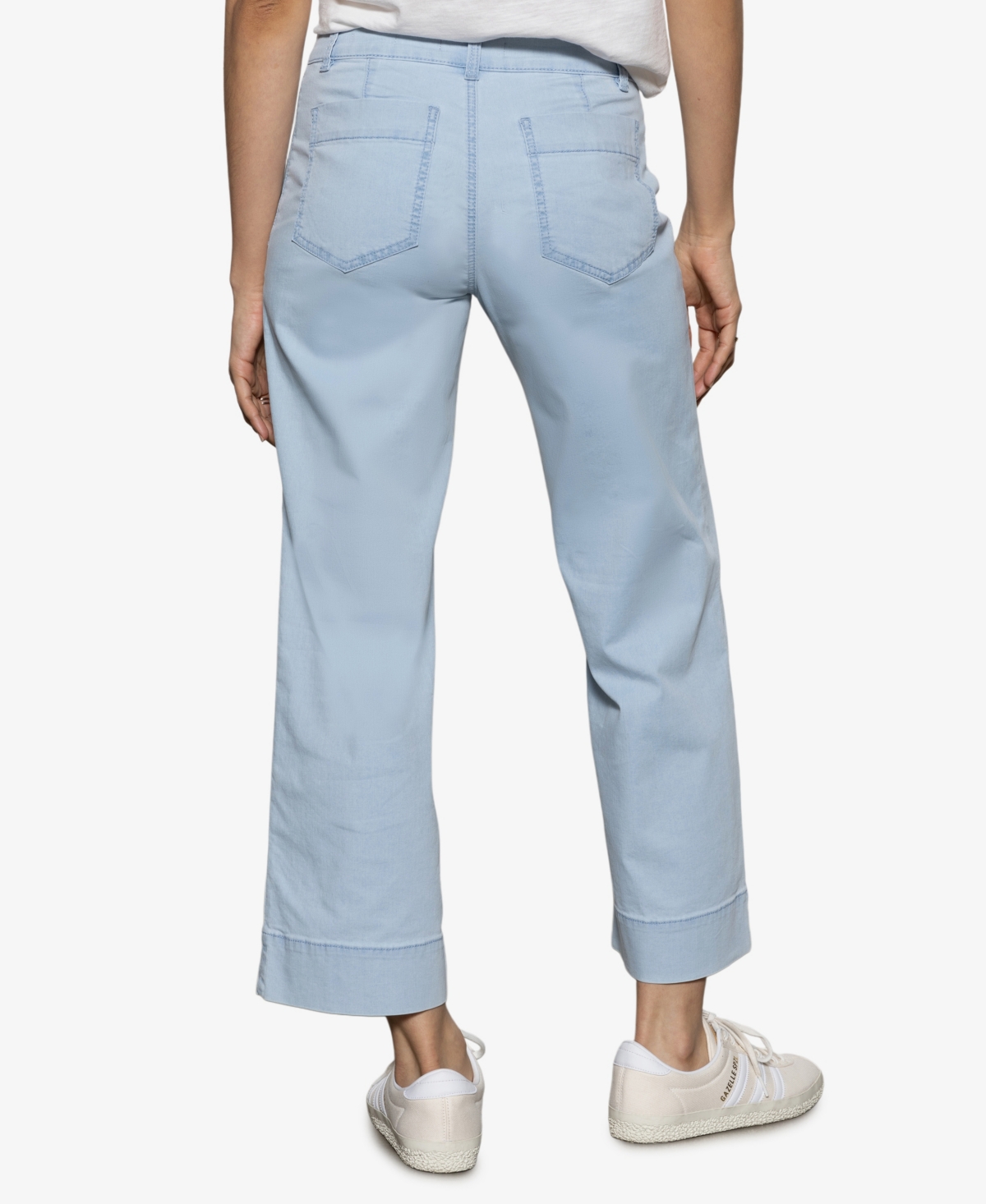 Sanctuary Women's Marine Comfort Stretch Wide Leg Pants In Ultra Pale