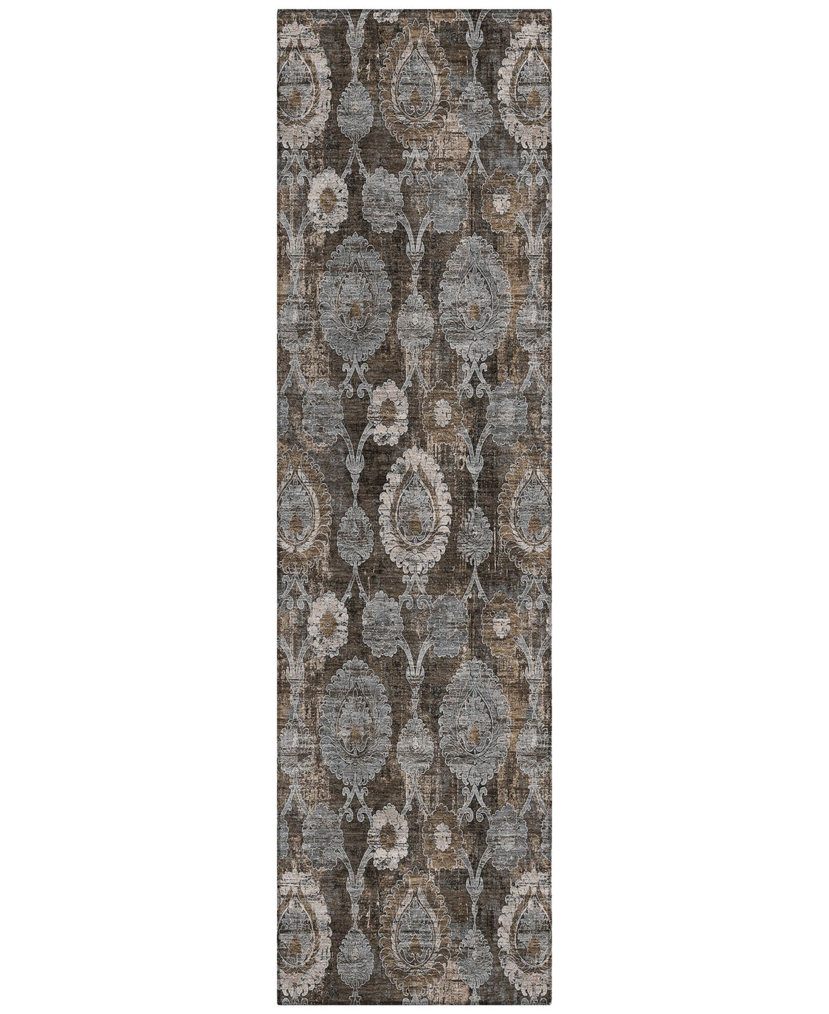 Addison Chantille Acn821 2'3"x7'6" Runner Area Rug In Chocolate