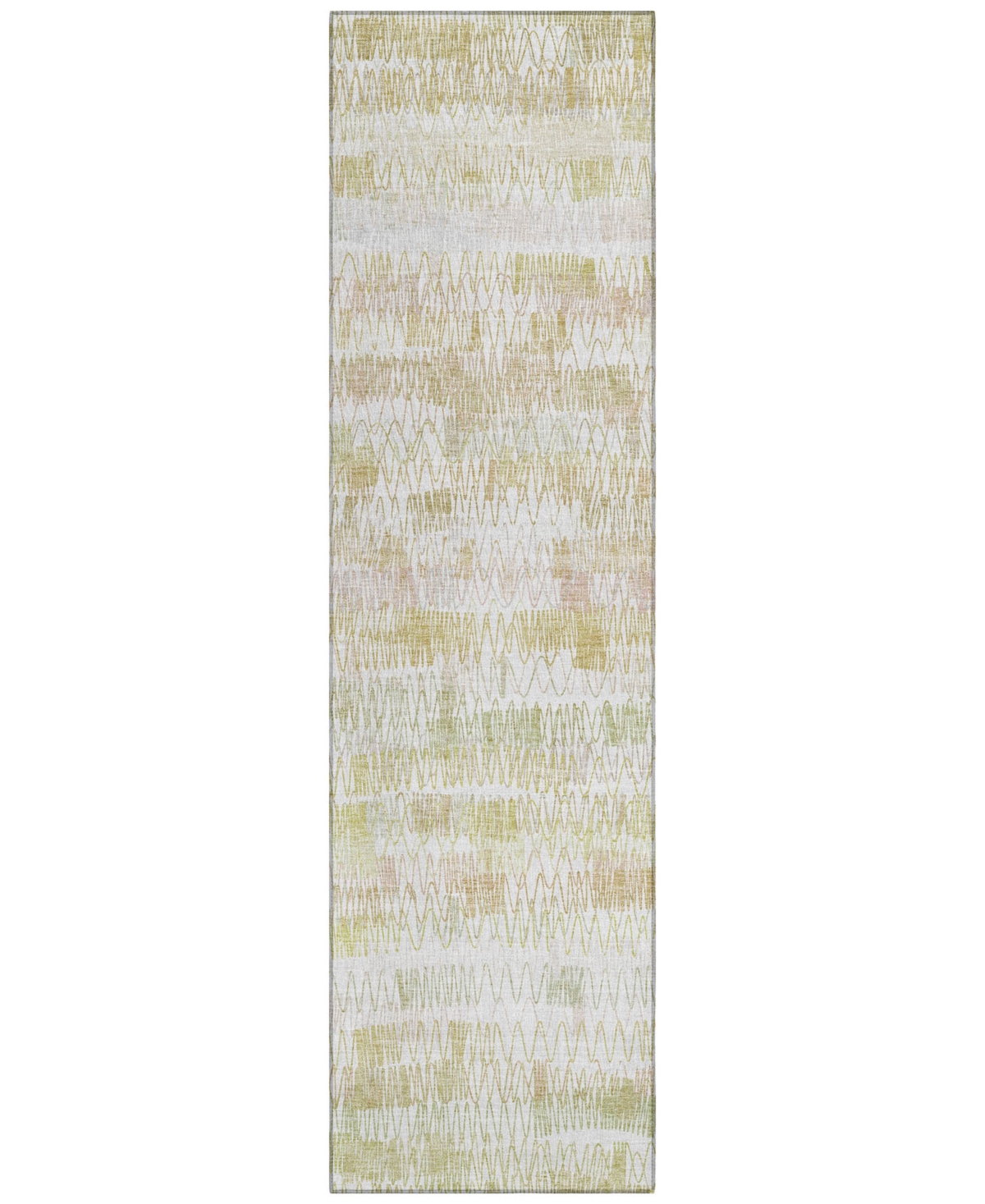 Addison Chantille Acn850 2'3"x7'6" Runner Area Rug In Gold