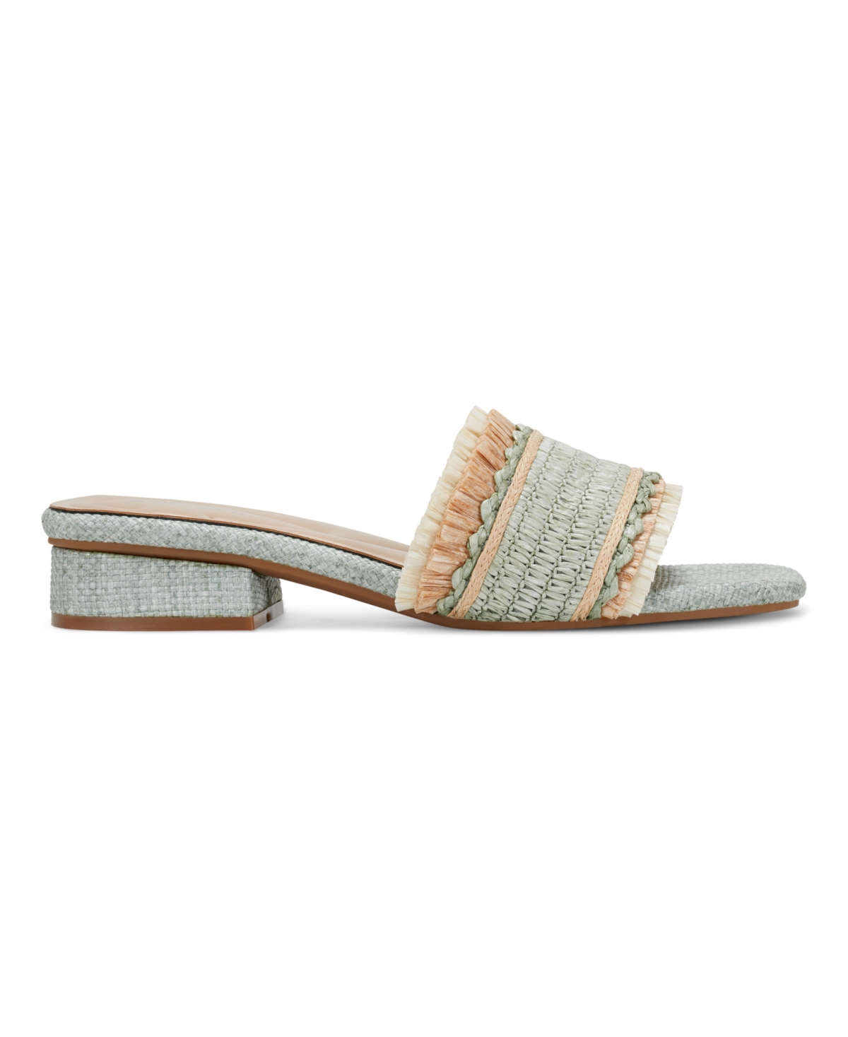 EASY SPIRIT WOMEN'S GRACIELA RAFFIA BLOCK HEEL SANDALS 