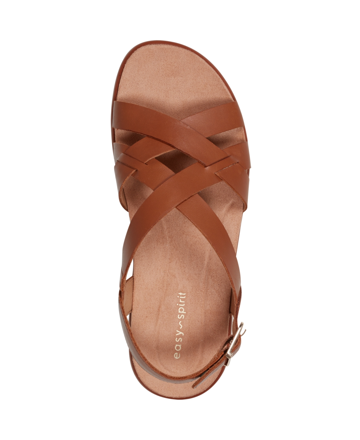 Shop Easy Spirit Women's Indie Strappy Sandals In Brown Leather