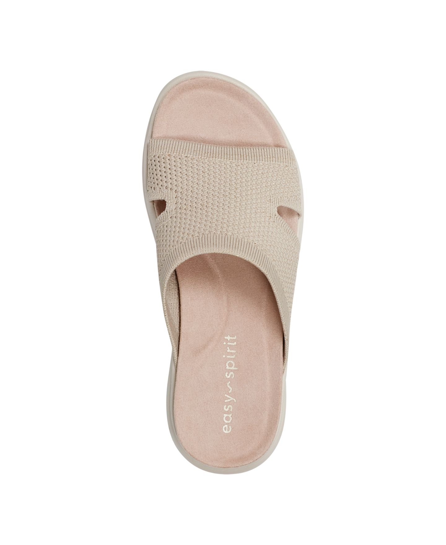 Женские сандалии Easy Spirit Amari Sporty Slide, цвет: Бежевый / Золотой — фото 4