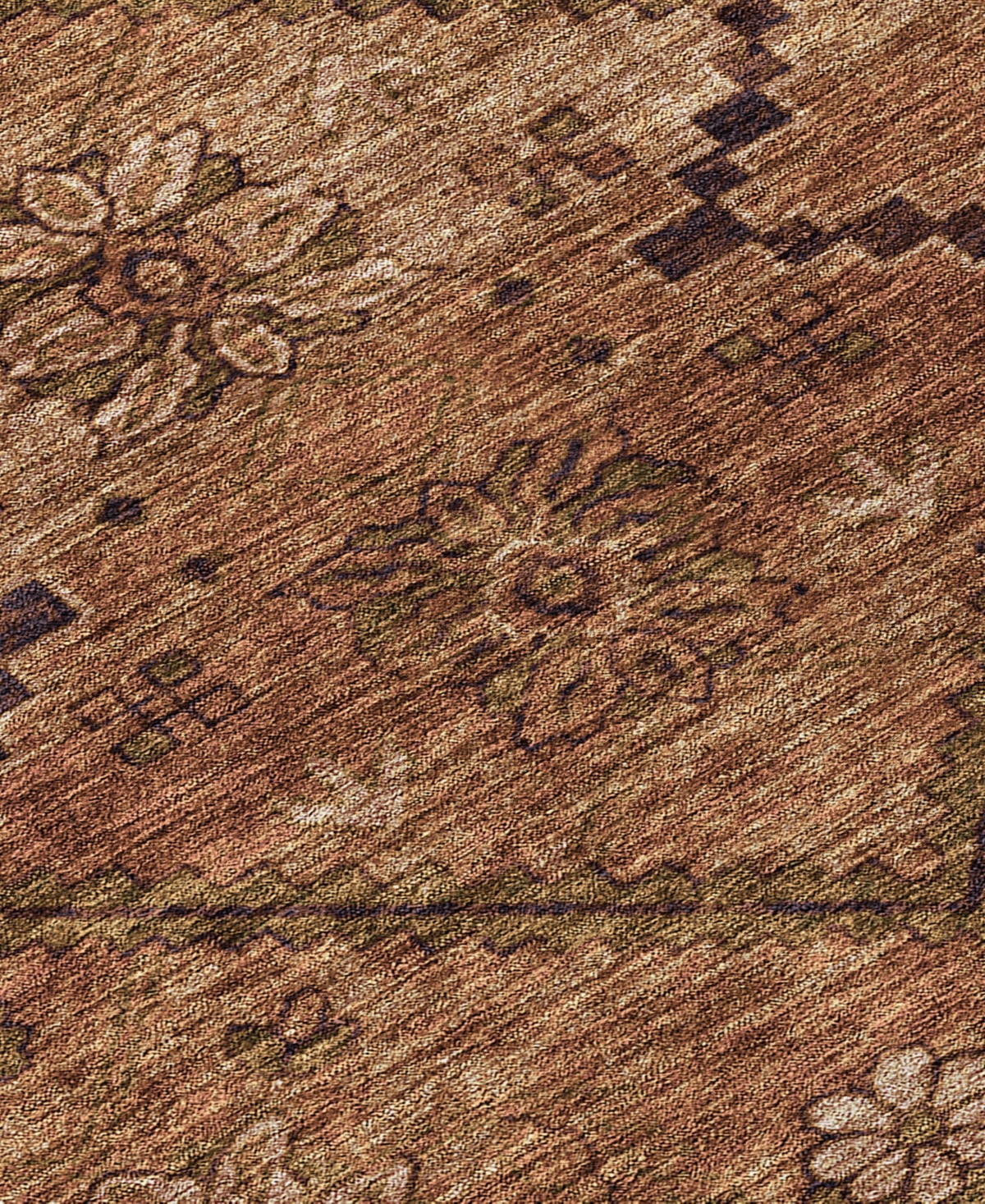Addison Chantille Acn842 5'x7'6" Area Rug In Paprika
