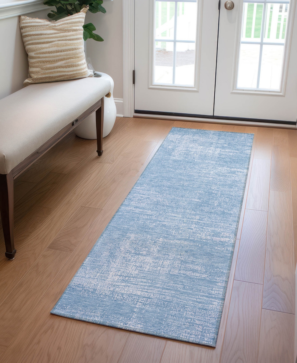Addison Chantille Acn839 2'3"x7'6" Runner Area Rug In Blue