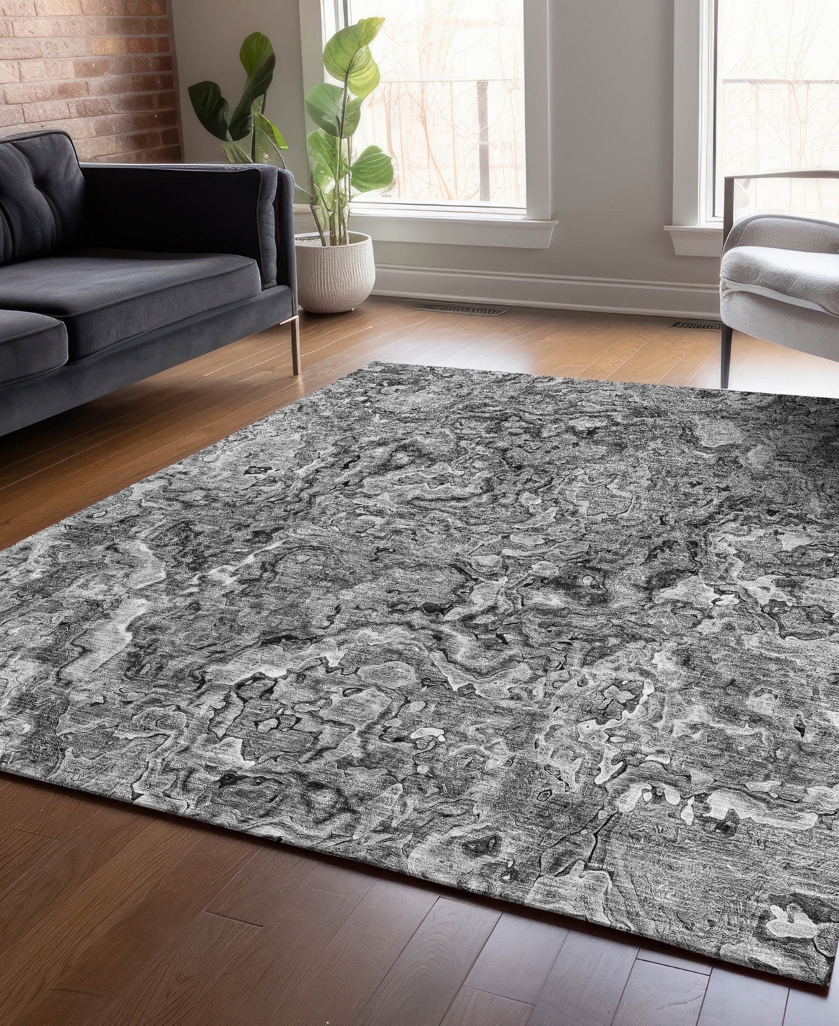 Addison Chantille Acn829 3'x5' Area Rug In Gray