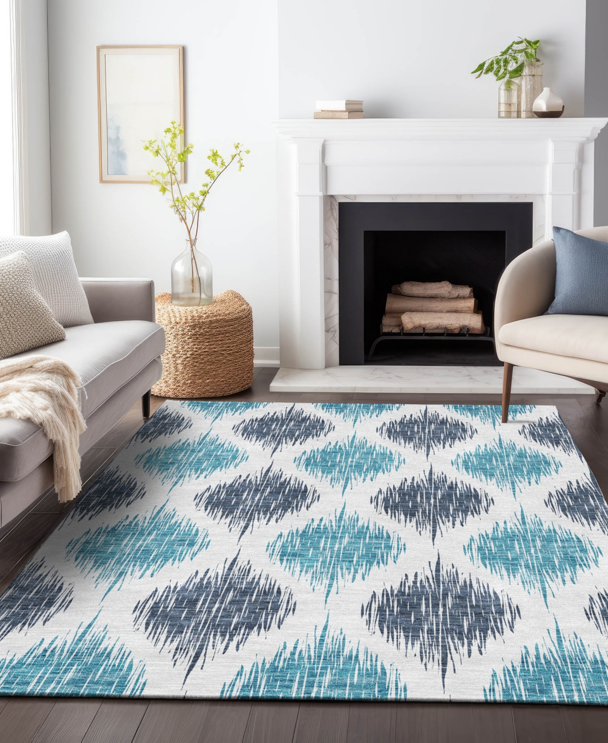 Addison Chantille Acn848 8'x10' Area Rug In Blue