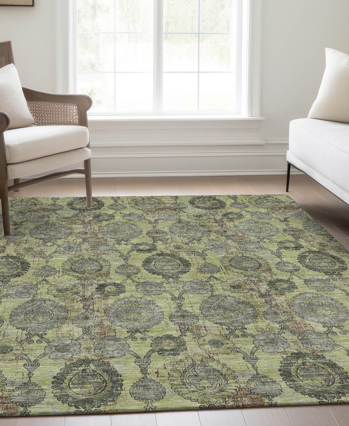 Addison Chantille Acn821 9'x12' Area Rug In Sage