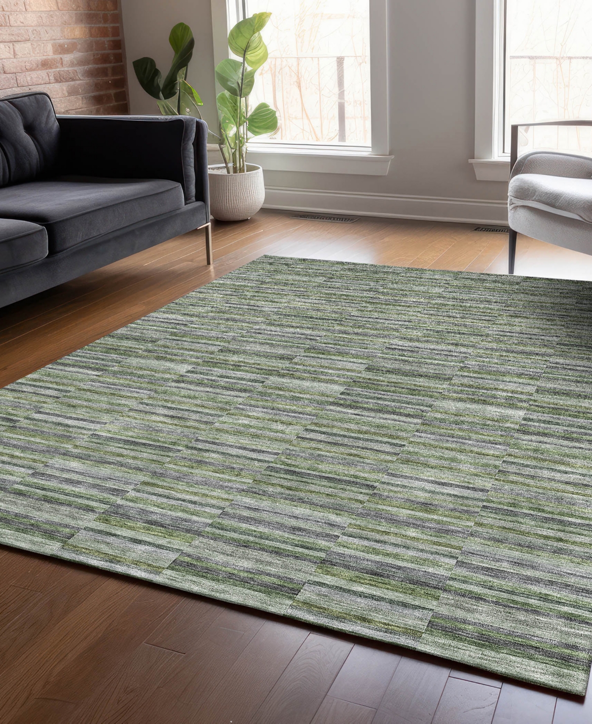 Addison Chantille Acn816 9'x12' Area Rug In Olive