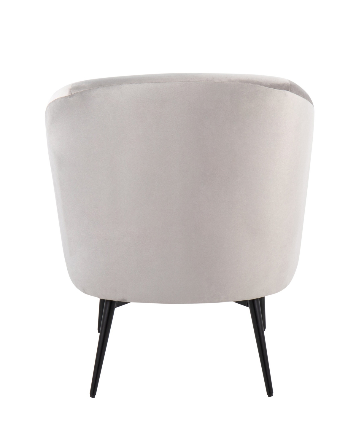Lumisource 28" Steel Claire Contemporary Glam Accent Chair In Silver