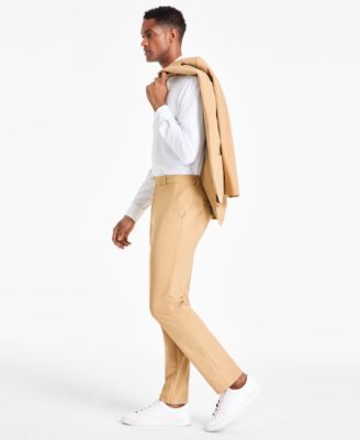 Men's Classic-Fit Solid Stretch Suit Pants, Created for Macy's 
