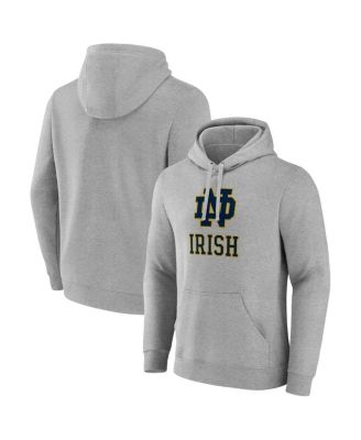 Fanatics - Men's Gray Notre Dame Fighting Irish Primary Logo Pullover Hoodie