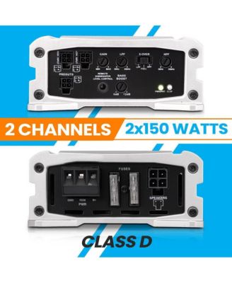 2-Channel Weather-Resistant Audio Amplifier, Compact Class D, 1000W