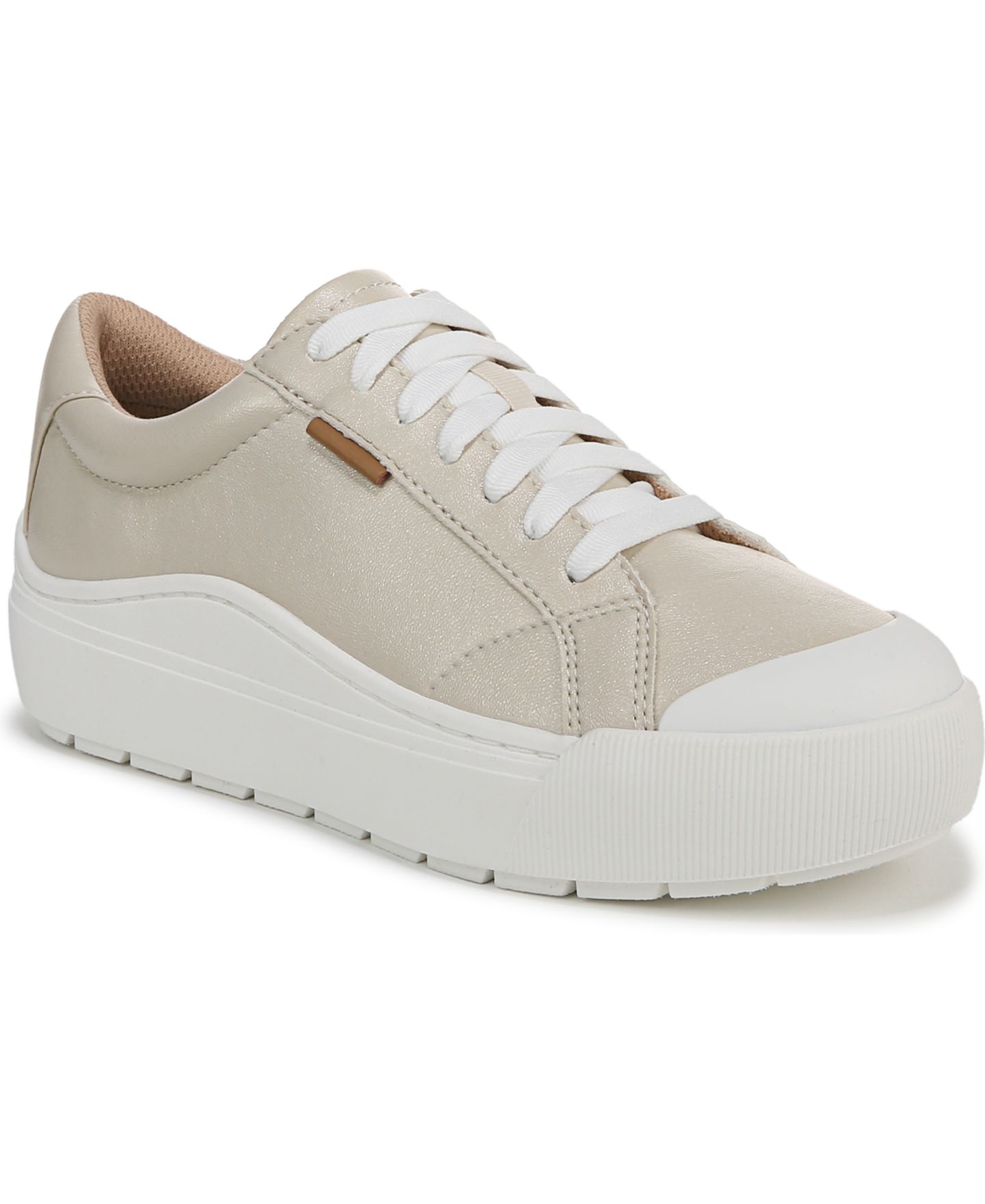 Женские кроссовки Dr. Scholl's Time Off Lace Up Platform, цвет: Шампань искусственная кожа — фото 1