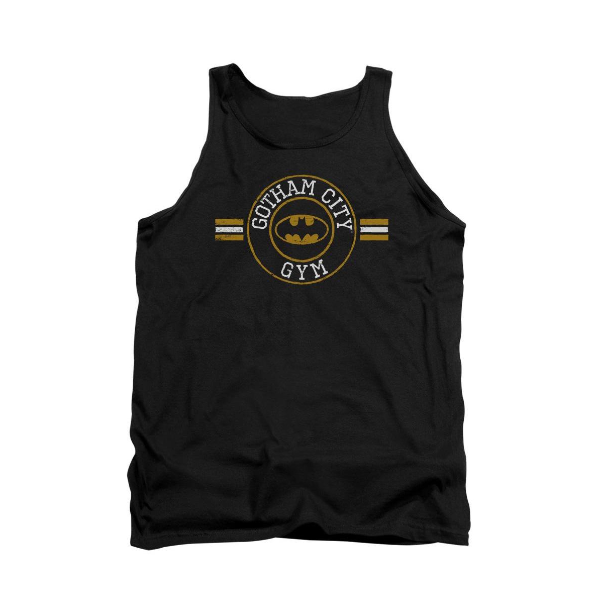 Mens Gotham City Gym Adult Tank Top - Black