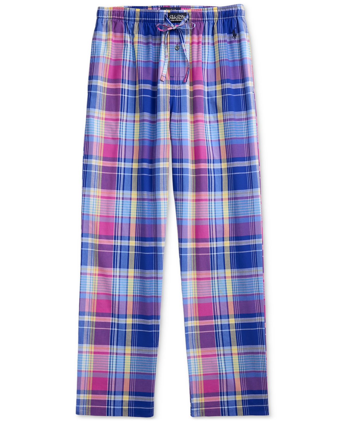 Polo Ralph Lauren Men's Woven Plaid Pajama Pants In Cabana Plaid,cruise Navy Pp