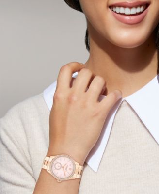 Women's Brooks Automatic Rose Gold Tone Stainless Steel Bracelet Watch, 38mm