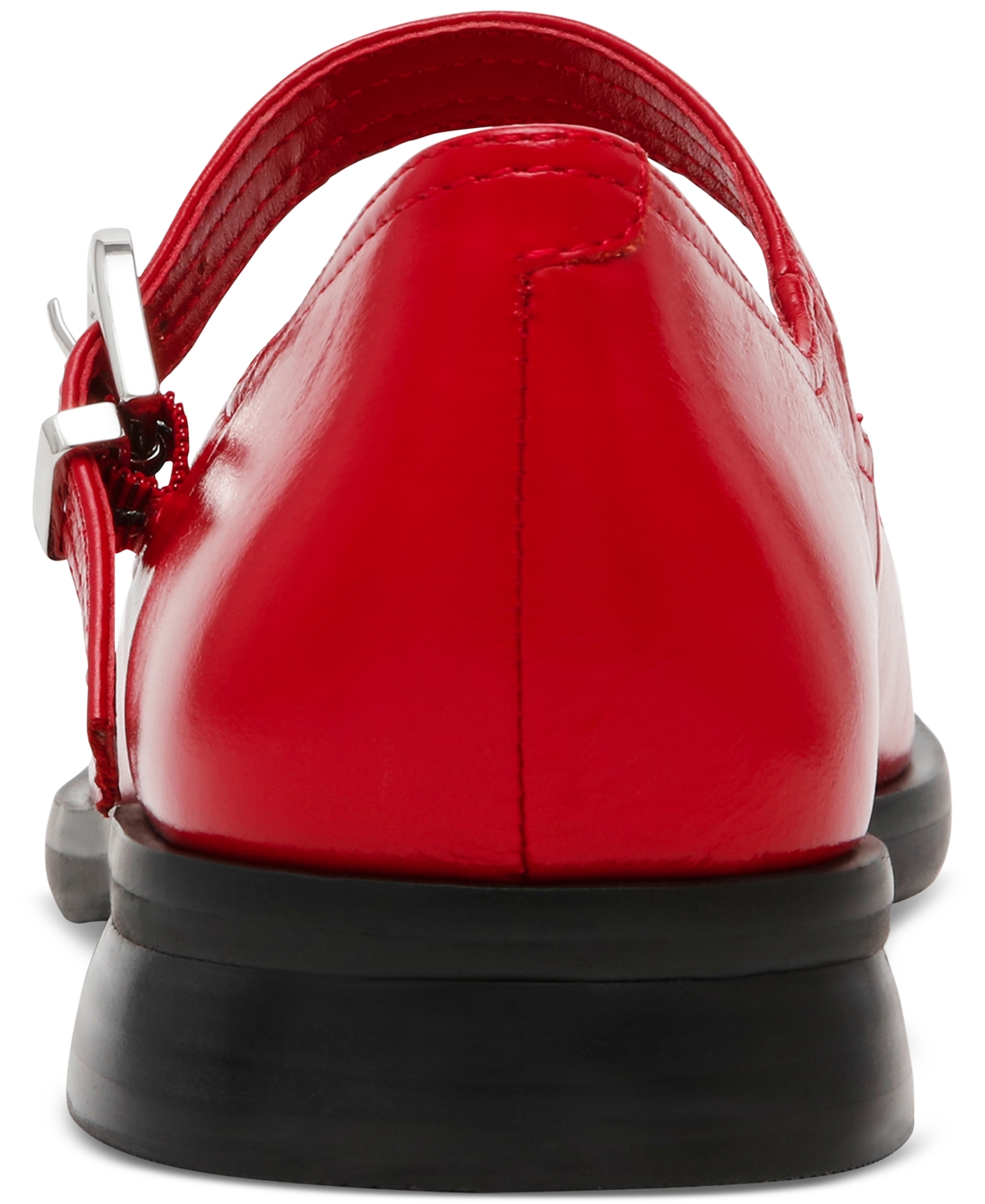 Shop Steve Madden Women's Delancy Mary Jane Loafer Flats In Red Leather