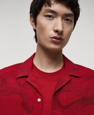 Men's Slim-Fit Printed Shirt