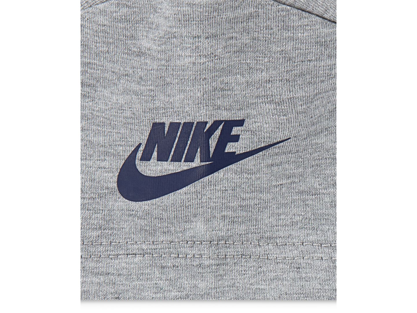 Детский комплект Nike Split Futura: футболка и шорты, 2 предмета, цвет: Серый / Тёмно-синий — фото 4
