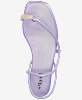 Women's Charlotte Gold Toe Strappy Flat Sandals - Extended Sizes Available