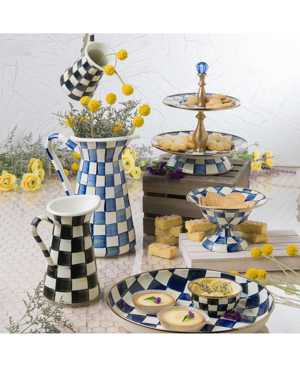 Mackenzie-childs Royal Check Abundant Bowl In Multi