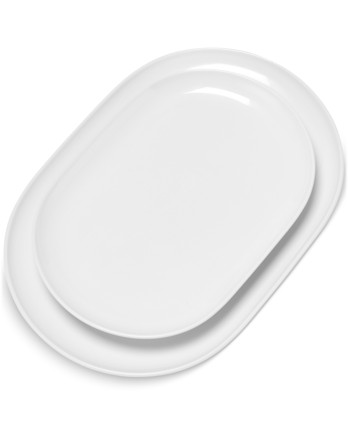 The Cellar James Oval Platters, Set Of 2, Exclusively At Macy's In White