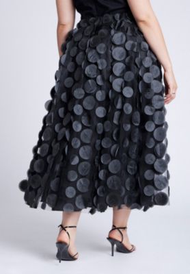 Women's Dimensional Dot Full Skirt