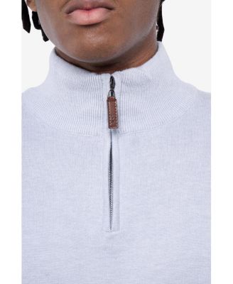 Men's Quarter Zip Mock Neck Sweater