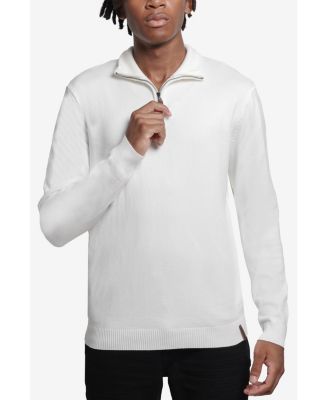 Men's Quarter Zip Mock Neck Sweater