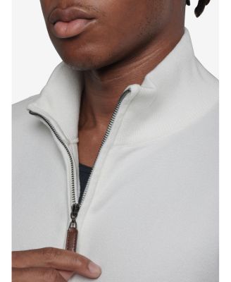 Men's Full Zip Mock Neck Sweater