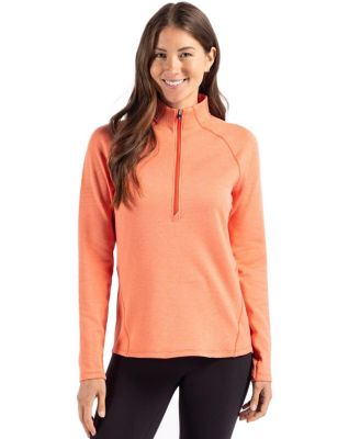 Women's Cutter and Buck Peshastin Fleece Recycled Half Zip Pullover