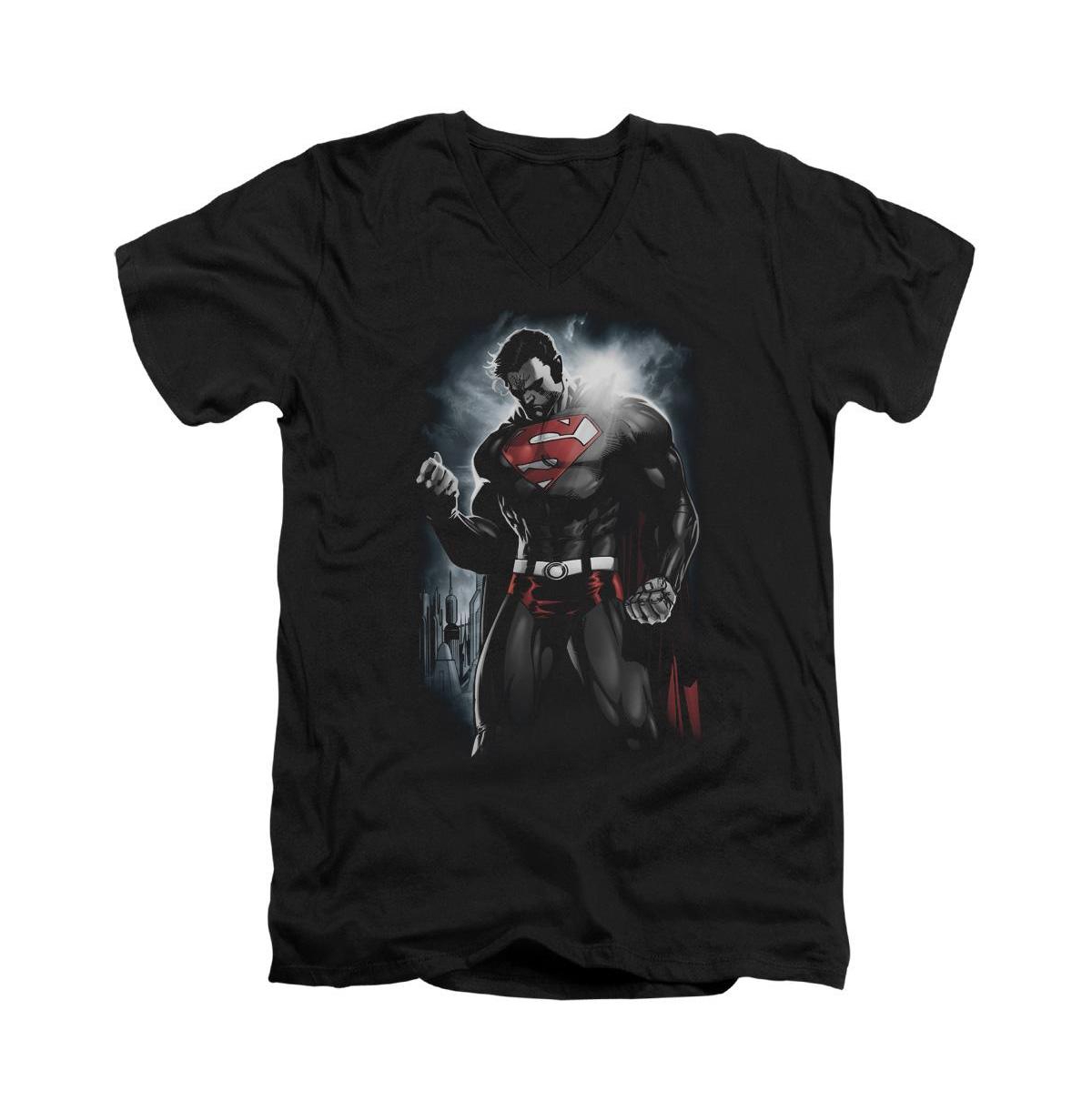 Men's Light Of The Sun Short Sleeve Adult V Neck Tee / T-Shirt - Black
