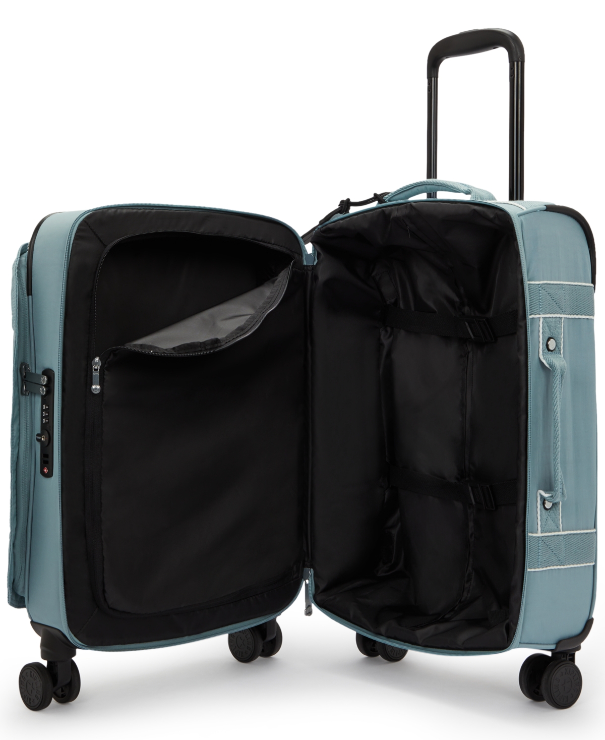 Kipling Spontaneous Small Rolling Luggage In Relaxed Gray