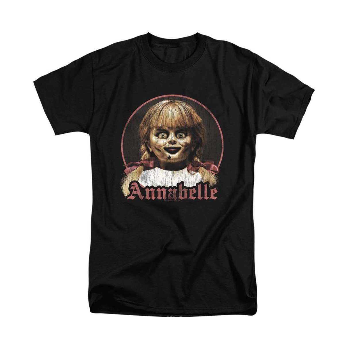 Men's Portrait Short Sleeve Adult Tee / T-Shirt - Black