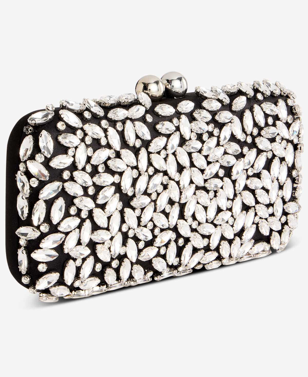 Inc International Concepts East West Embellished Small Minaudiere, Exclusively At Macy's In Black