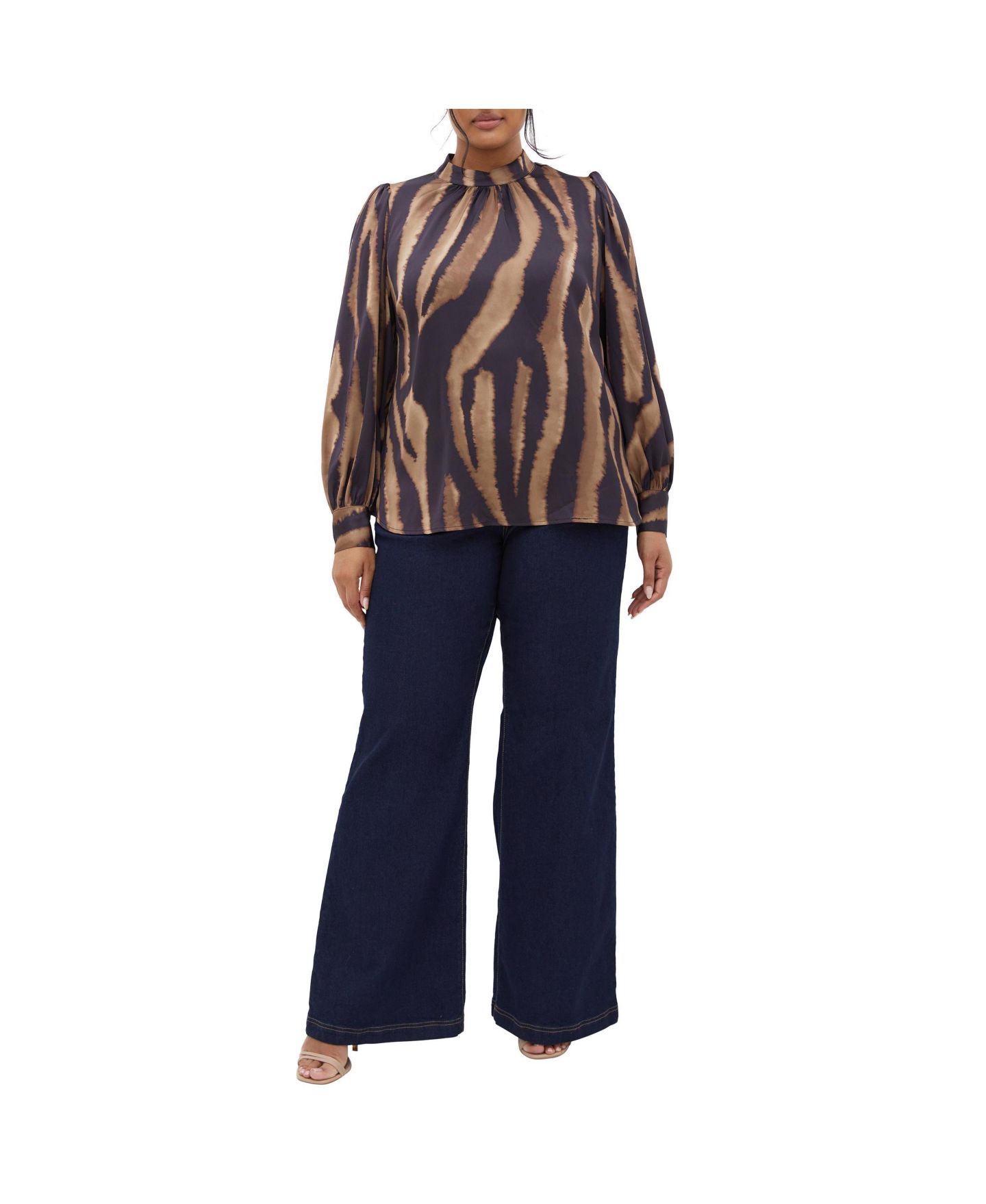 Женский топ CITY CHIC Plus Size Untamed, цвет: Brandy Untamed — фото 3