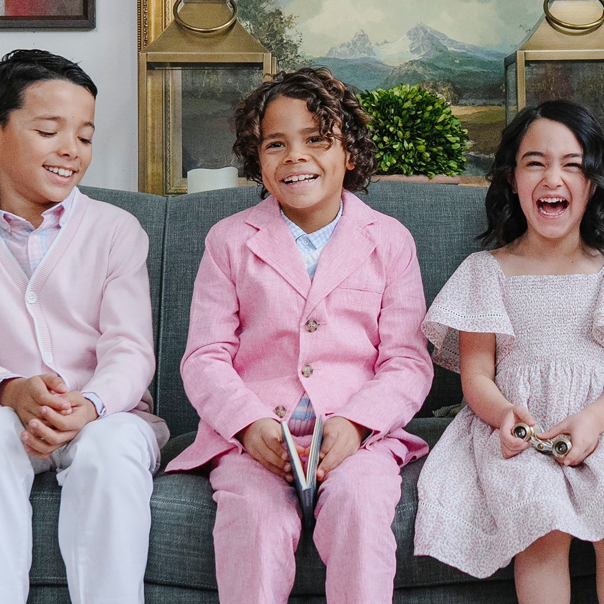 Hope & Henry Toddler Boys Heirloom Linen Suit Pant