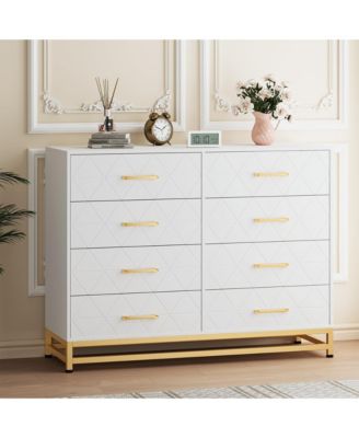8 Drawer Dresser for Bedroom with Deep Drawers