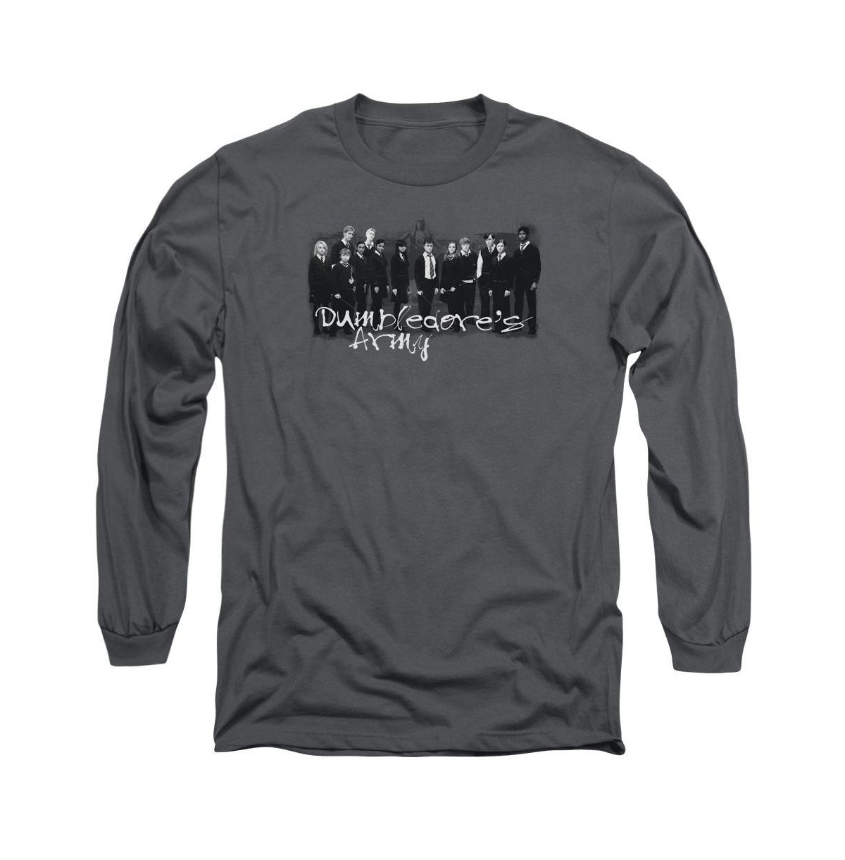 Big & Tall The Order Of Phoenix Da Squad Long Sleeve Adult Tee / T-Shirt - Charcoal