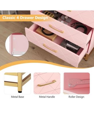 Dresser for Bedroom with 4 Drawer Dresser