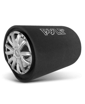 Subwoofer Box System, 12'' 500W, Carpeted Tube Enclosure, Rear Vented Design