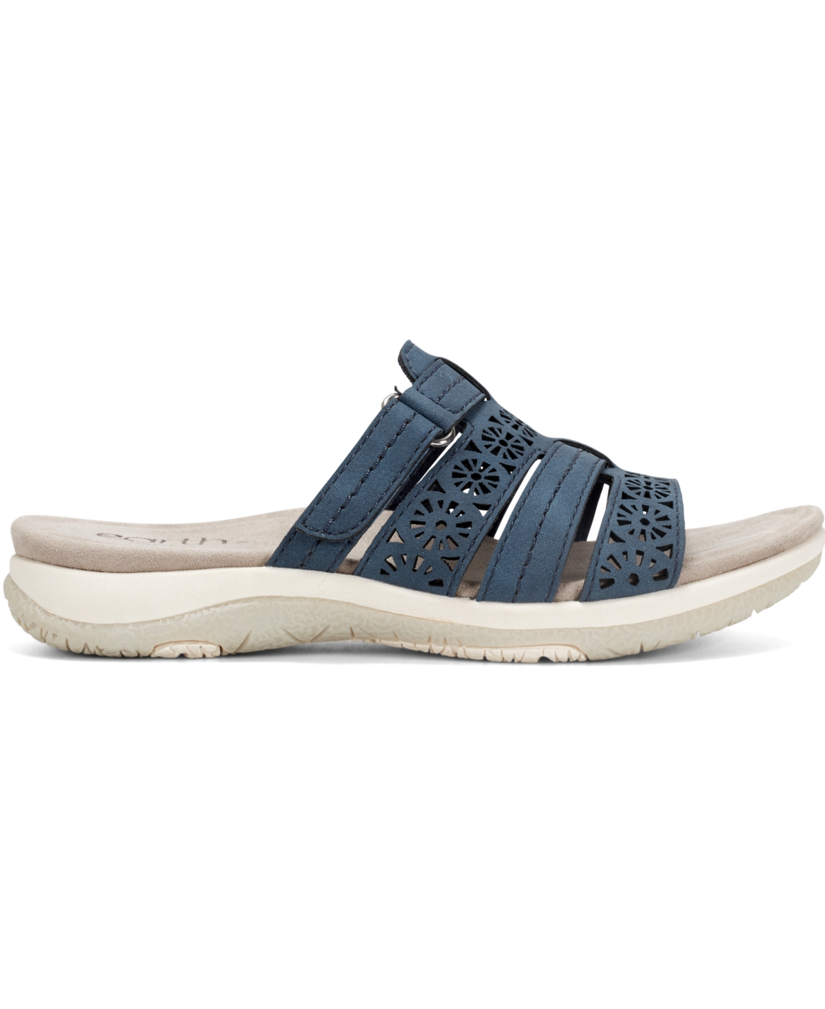 Shop Earth Women's Sinci Fisherman Flat Slip-on Sandals In Dark Blue
