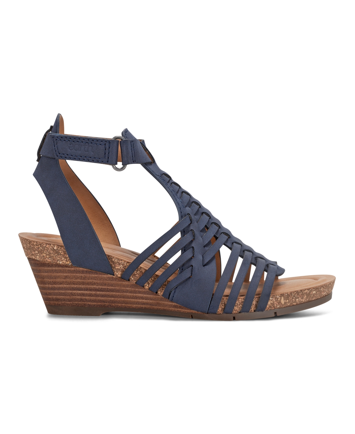 Shop Earth Women's Hattie Fisherman Wedge Sandals In Navy