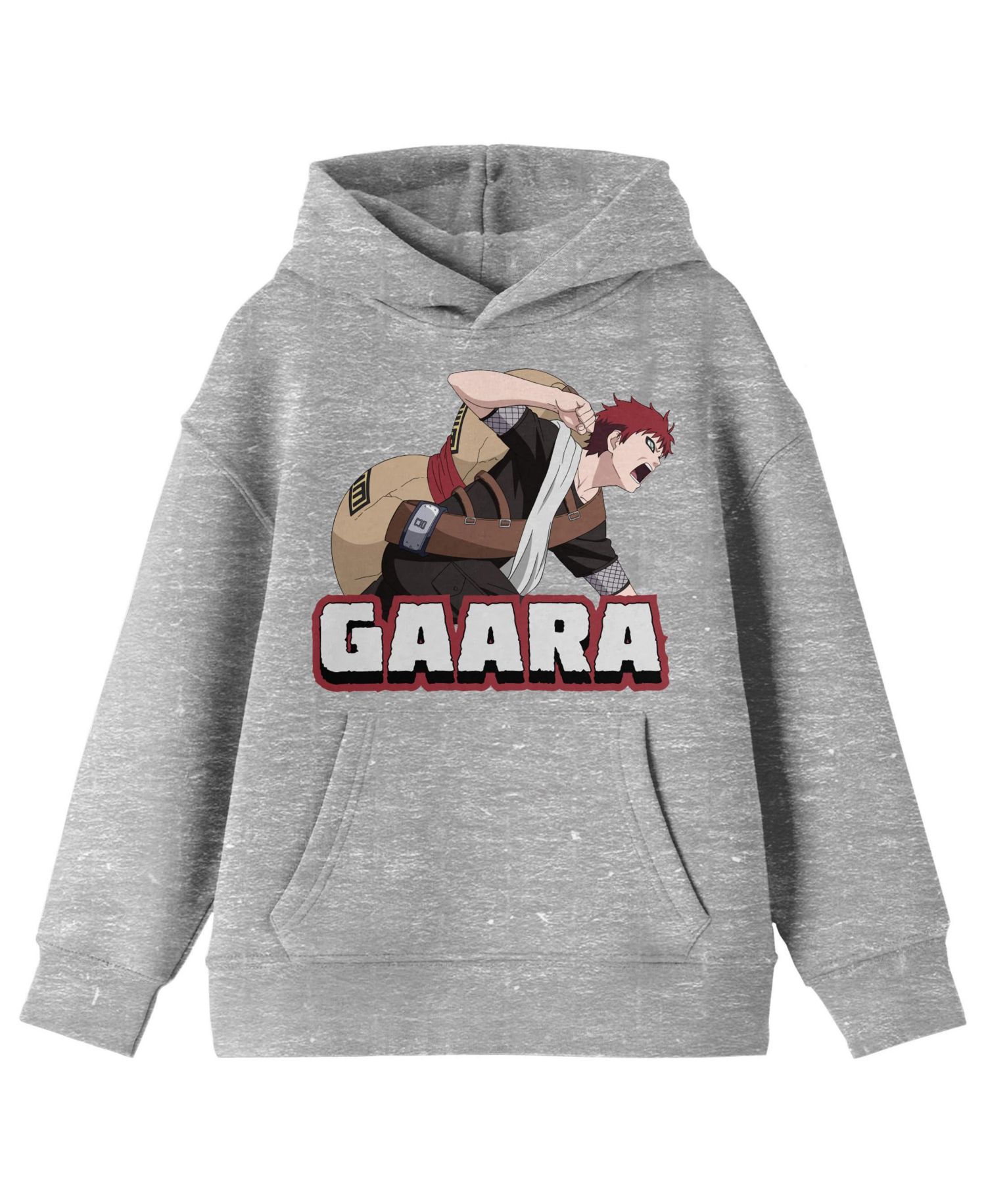 Classic Gaara Character in Action Pose Youth Athletic Heather Hoodie-XS