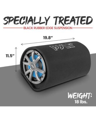 8'' Amplified Car Subwoofer Enclosure, 400W, Carpeted