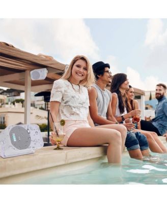 6.5" Indoor/Outdoor Waterproof Speakers - 500W Max Power, Bass Reflex Vent, Heavy Duty ABS Construction